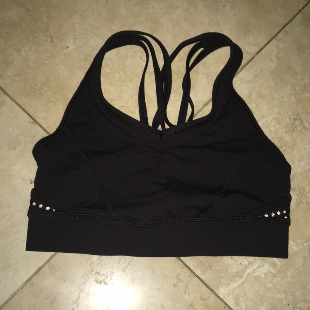 Lululemon Black patterned Sports Bra!